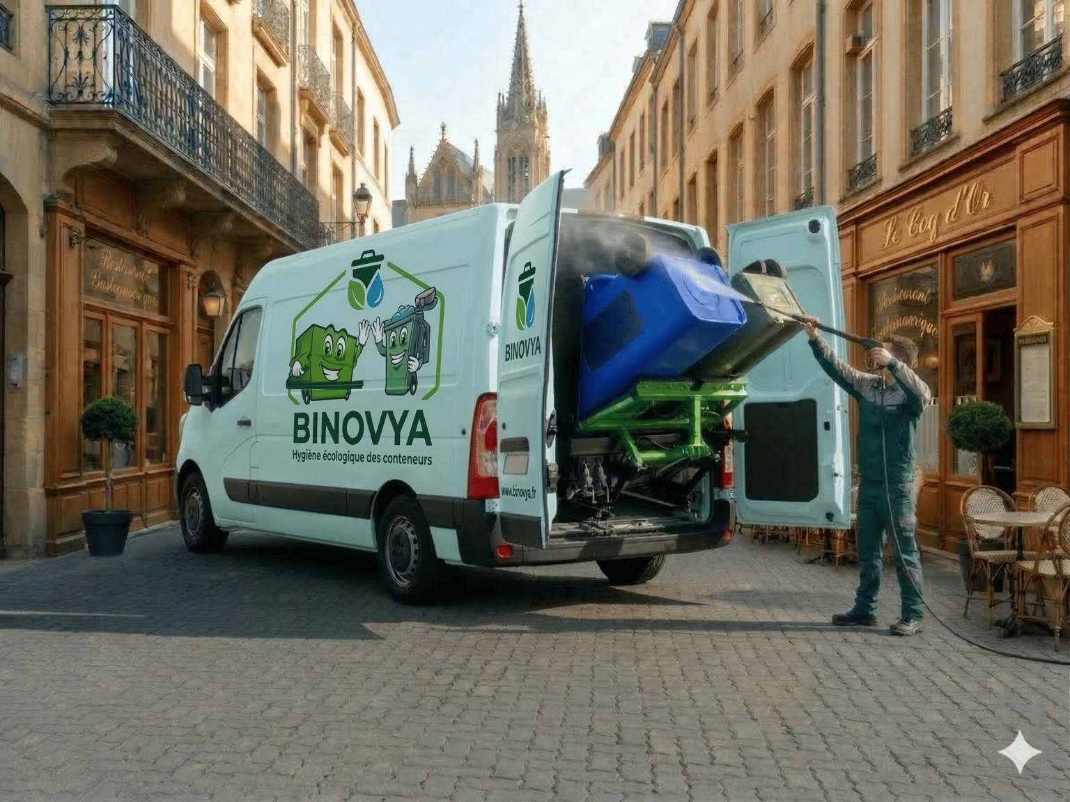 Services de lavage de contenants à déchets BINOVYA